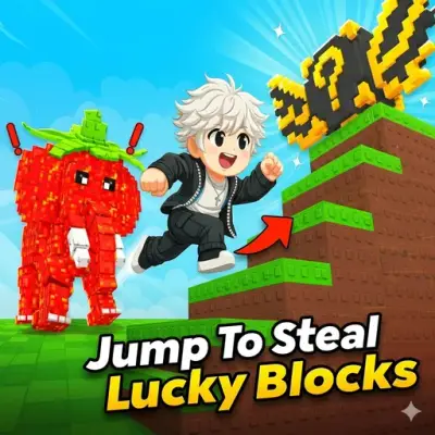 Jump to Steal Lucky Blocks