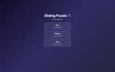 Sliding Puzzle